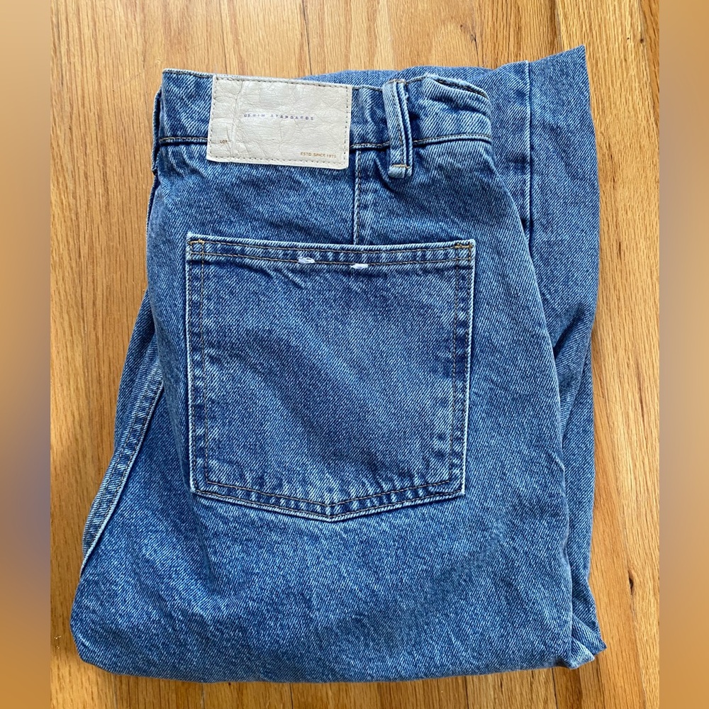 Zara Straight Leg Button Fly Jeans size 31